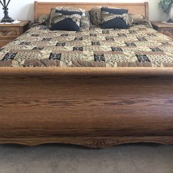 Oakwood Interiors Sleigh Bed Cal King