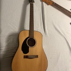 (Left handed) Fender CD-60S LH Dreadnought Acoustic Guitar Natural