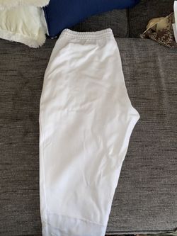 Adidas White Jogger Sweatpants Size XL