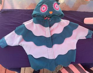 Girl Toddler Cute 2T Owl Coat