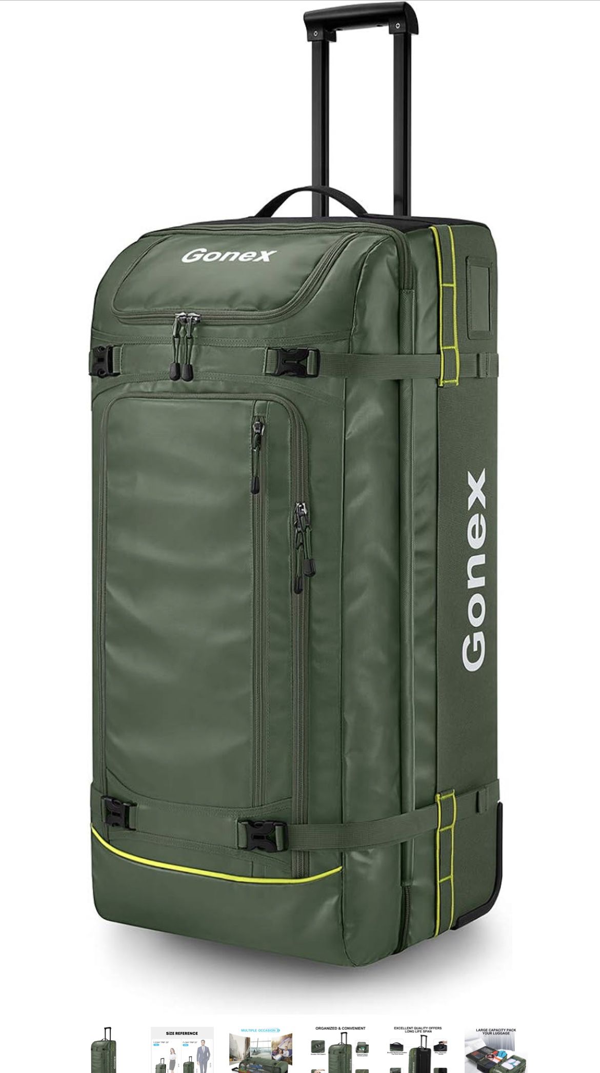 Gomex Olive Rolling Duffle Bag  25 In. ( Brand New ) 