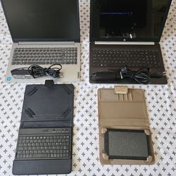 Laptops tablet and keyboard