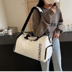 4-1 Large Capacity Travel Bag, Women's Short-Distance Storage Duffel Bag, Men's Dry and Wet Separation Sports Hand-held Shoulder Gym Bag