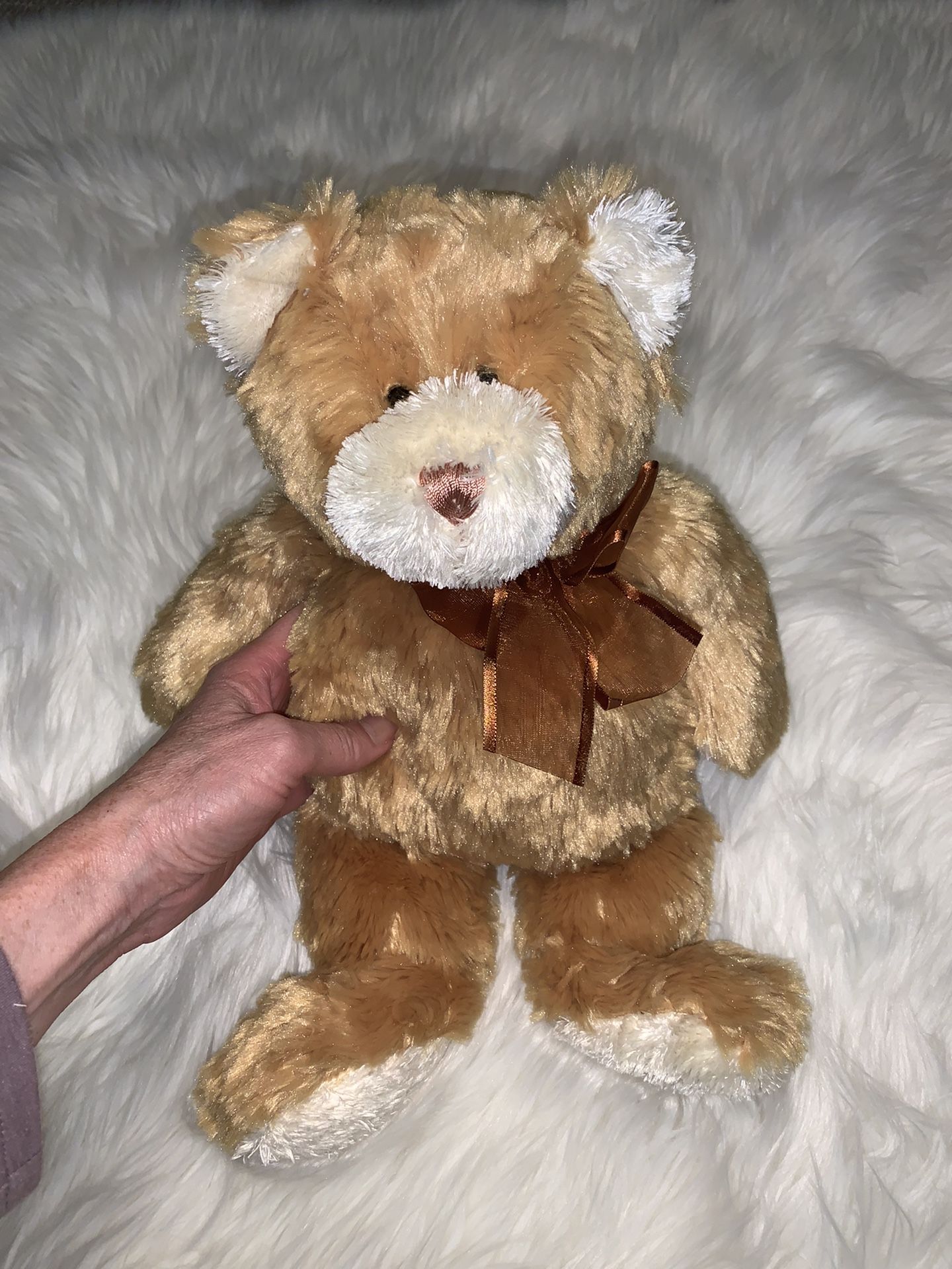 Softest teddy Bear Ever! Ganz “Taffy Apple” Bear