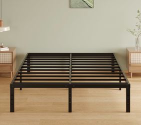 No Box Spring Needed Queen Bed Frame - $30 obo