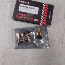 BRWH-B07NQ7NYLL  4-Pack Super Bright 3157 3156 3057 4057 4157 LED Bulbs Amber Yellow 9-30V Non-Polarity 24-SMD LED Chipsets with Projector for Turn Si