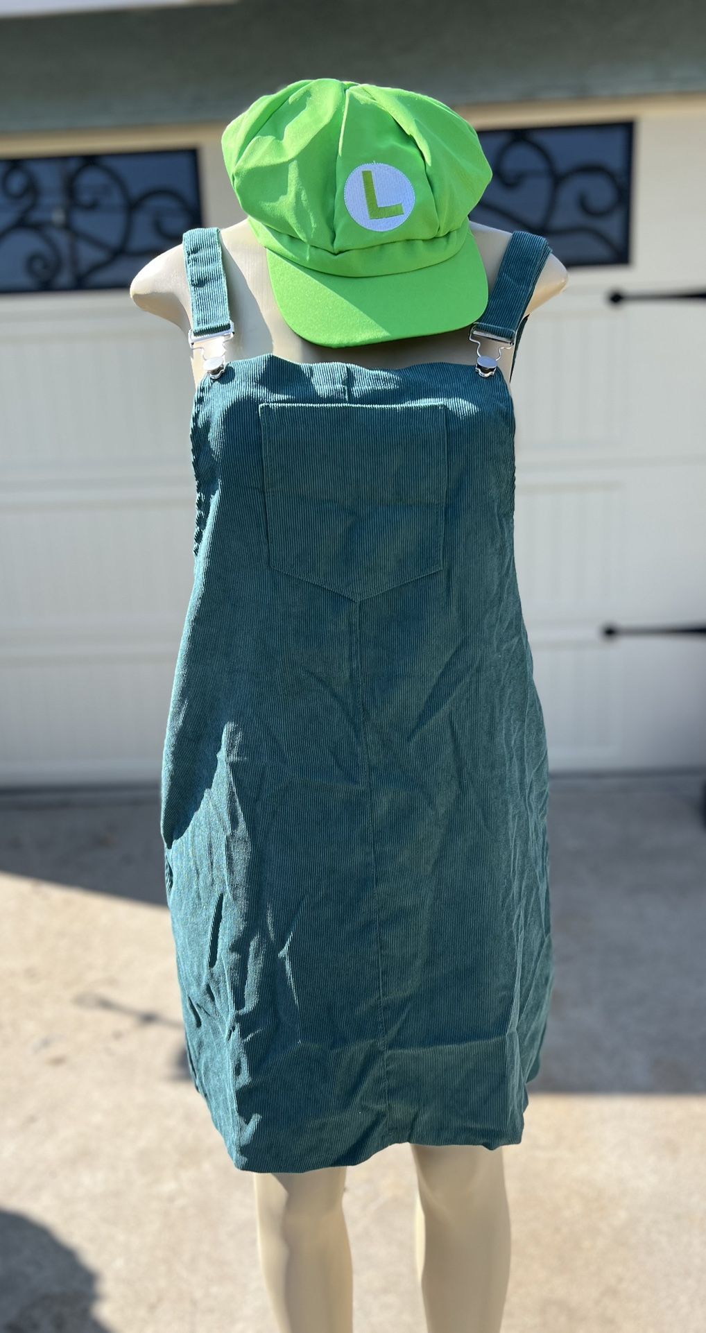 WOMENS LUIGI COSTUME LARGE