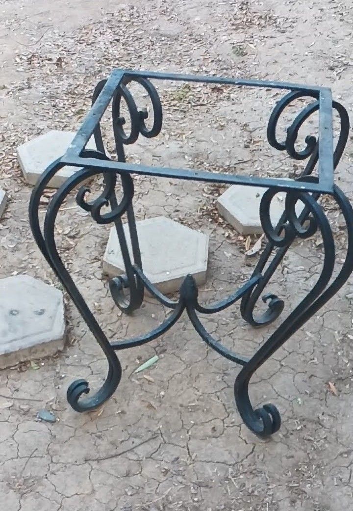 Hand Forged Antique Wrought Iron Table Base
