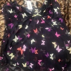 Tank Top La Senza M New Butterfly 