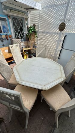 6 chair dinner table