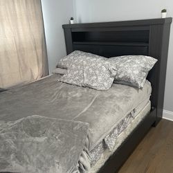 Gray Bed Frame 