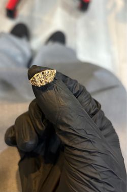 10kt gold nugget ring