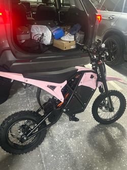 Pink Electric Dirt Bike