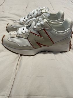New Balance 327 Orange/White Sneakers (Woman 6)
