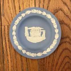Wedgwood Jasperware San Francisco Cable Car Dish Pin California Vintage Blue
