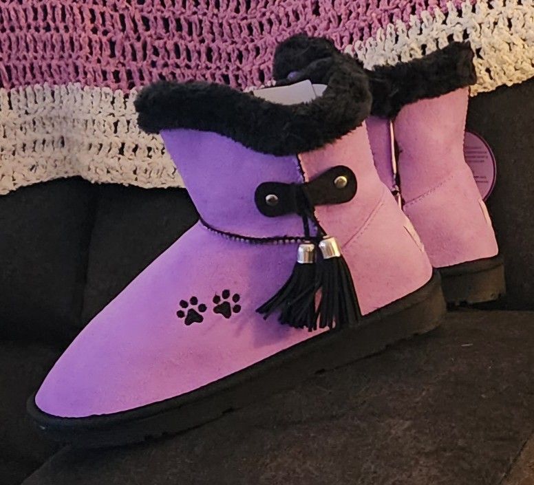 New Purple Boots