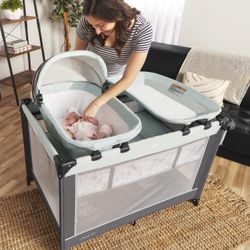 Dream On Me Baby Play Yard with Bassinet and Changer
