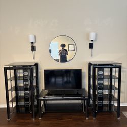 DELIVERY AVAILABLE! Black Entertainment Center