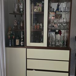Modern Bar Cabinet / Display Cabinet with Glass Door