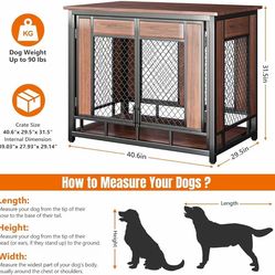 40.6x29.5x31.5 indoor dog crate furniture dog house