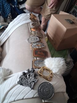 Lot of Vintage Western Belt Buckles