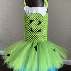 Pebbles Tutu w/Bone Hair Clip Halloween Costume***Size 2T***