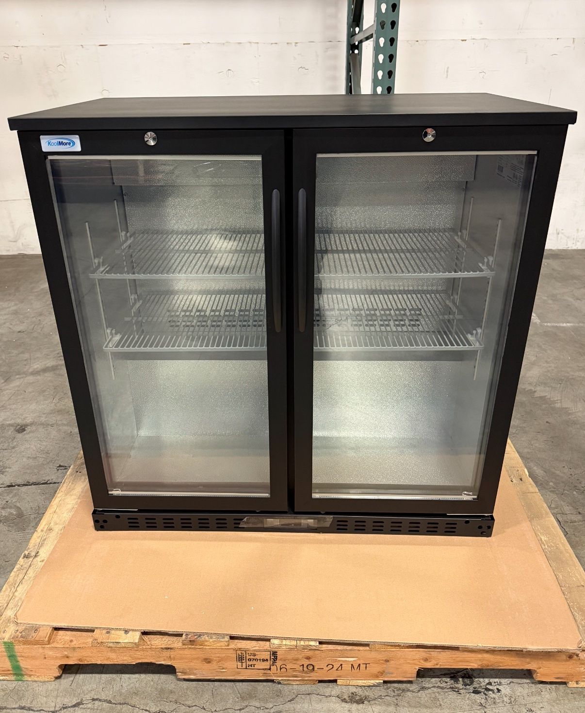 New 35 In. Two-Door Back Bar Refrigerator