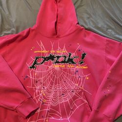 Sp5der Pink Hoodie UA 