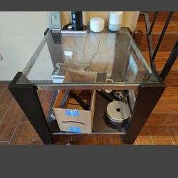 Glass End Table