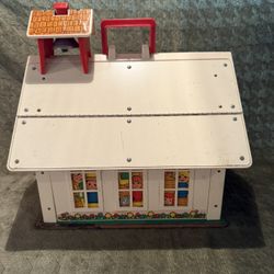 Vintage Fisher Price a Play Family School House