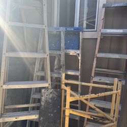 Various Types Step Ladders Excellent Condition