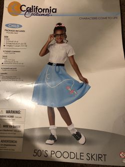 Halloween Costume Blue Skirt 10-12