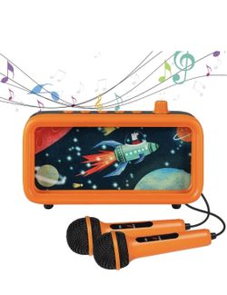 Bluetooth Kids Toy Karaoke Machine with 2 Microphones for Kids