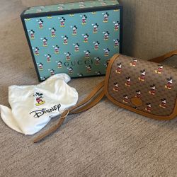 Gucci Mickey Cross Body Bag New In Box Authentic 