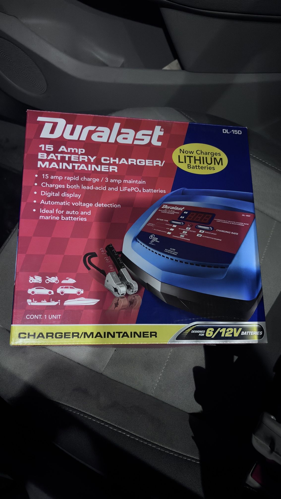 Duralast Battery Charger/Maintainer 15 AMP