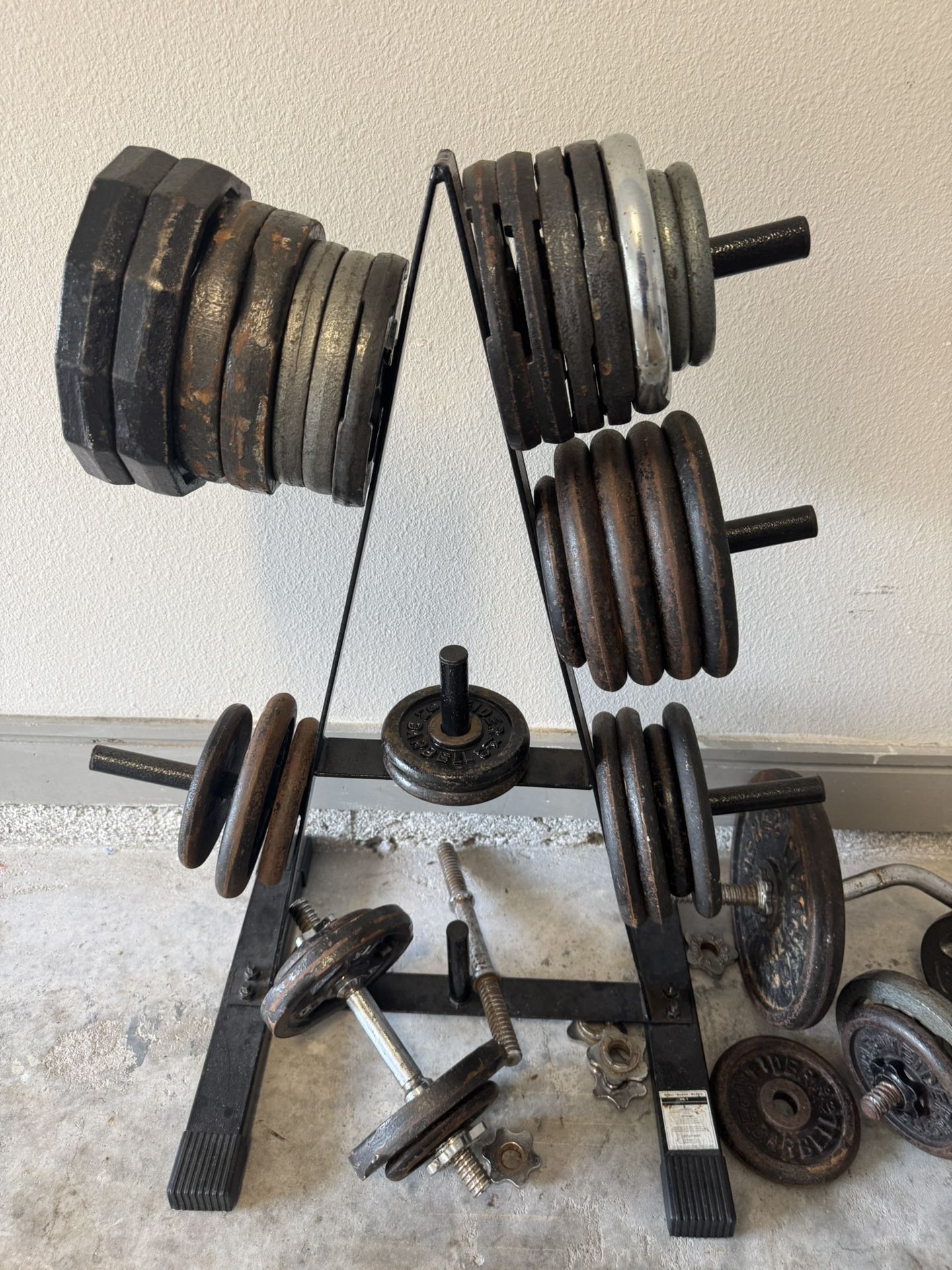 Weight Set + weight holder