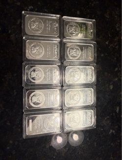 1 OUNCE SILVER BARS