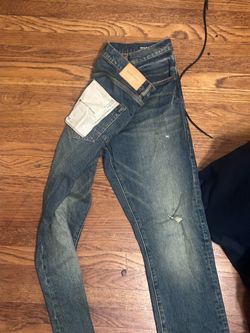 purple jeans