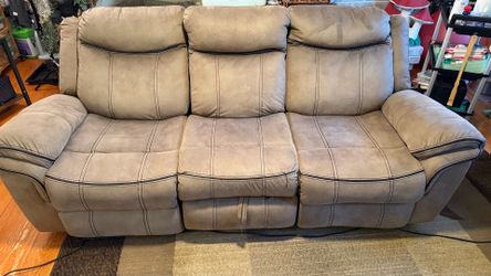Khaki Sofa and Love seat
