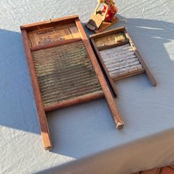 Washboards And Antique Washerwoman