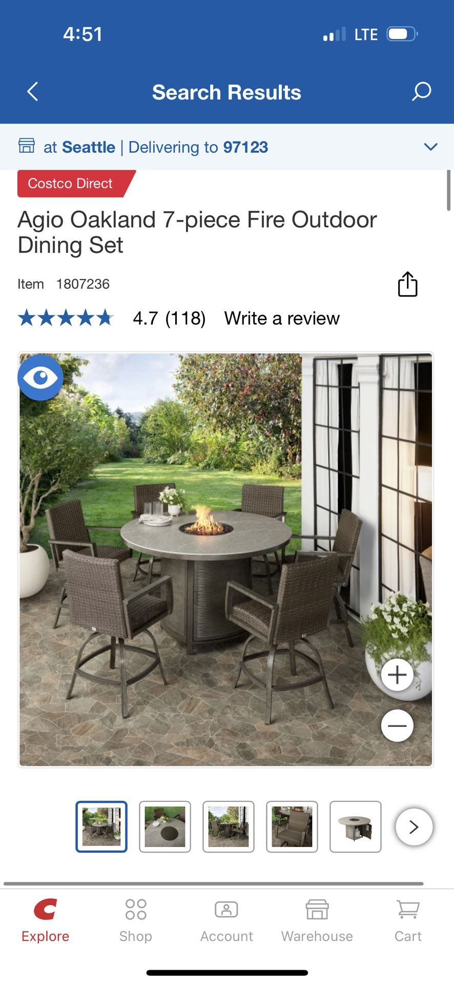 NEW in Box 6 Agio All Weather Wicker and Aluminum 360 Degree Swivel CHAIRS, Chairs Only