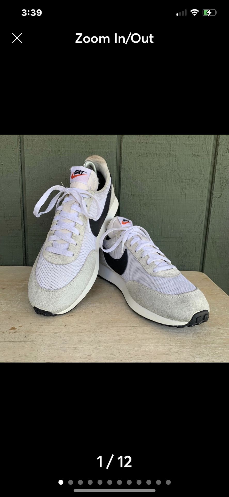 Nike Tailwind 79 Phantom White Running Shoe, Mens Size 8