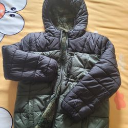 Like New Eddie Bauer Heavyweight Sherpa Lined Kids Jacket - Size 7/8