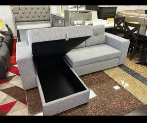 Monaco pullout sofa sectional with storage $599