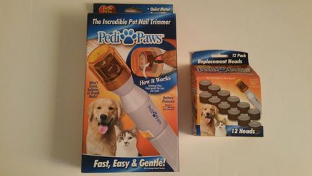 Pedi paws and replacement heads.