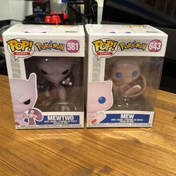Mew & Mewtwo Funko Pop