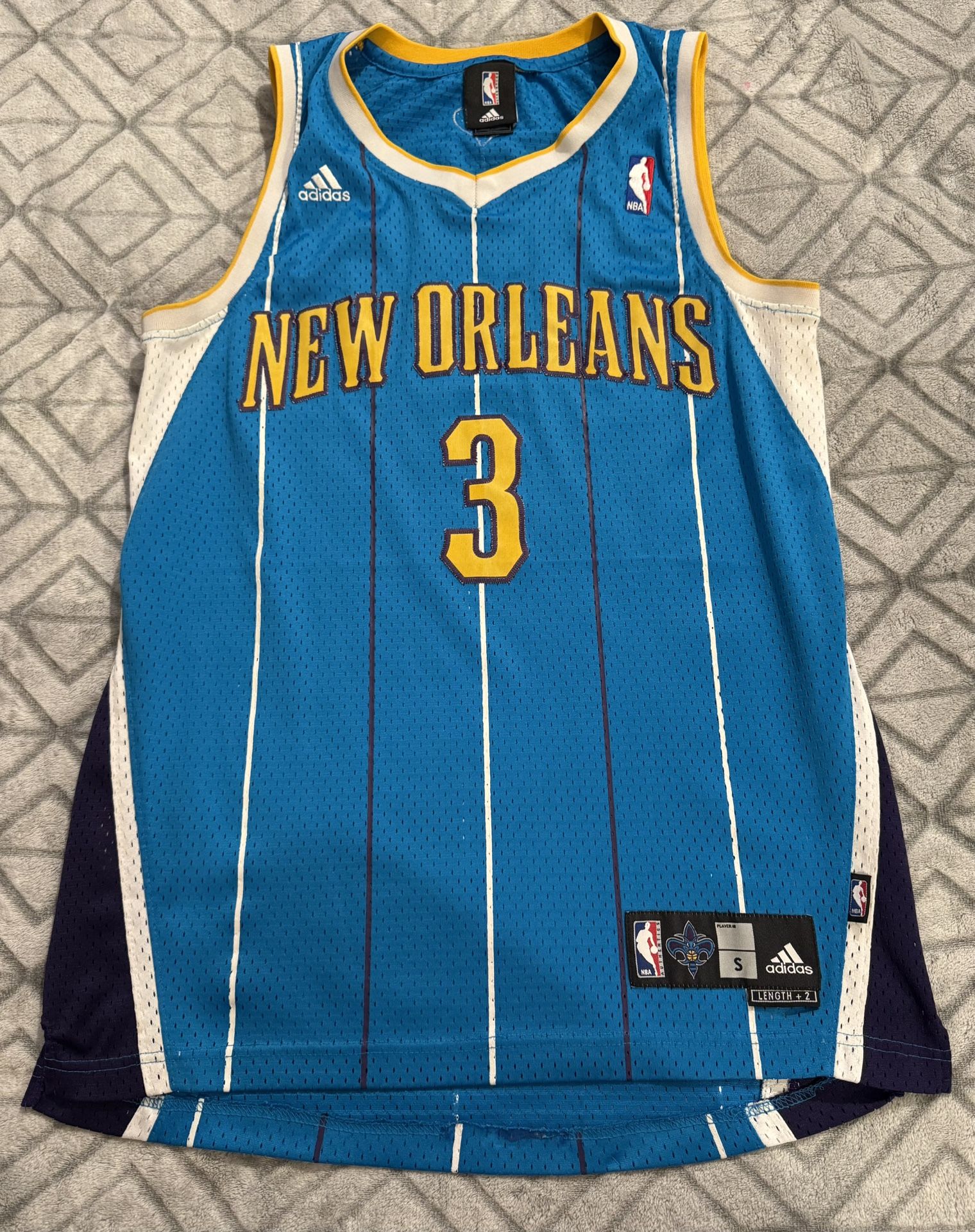 Adidas Sm New Orleans Hornets NBA #3 Chris Paul Jersey Tank Teal Yllw 19x30 EUC #hornetsjerseys #neworleansbasketballjersey #nbajersey #chrispaul#3j