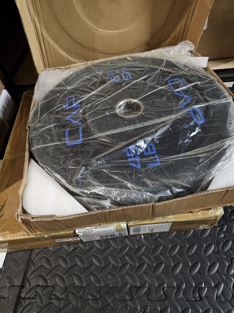 Cap 45lb Bumper Plates Pair