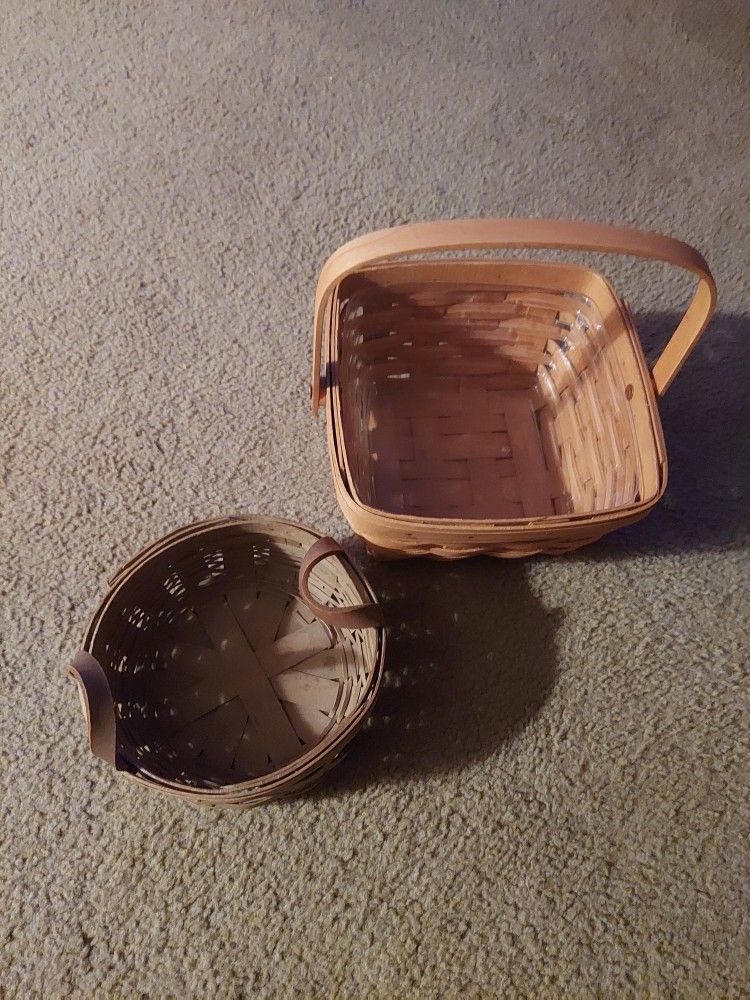 1983 and  1993  Longaberger Baskets