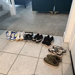 Children's sneakers in various sizes